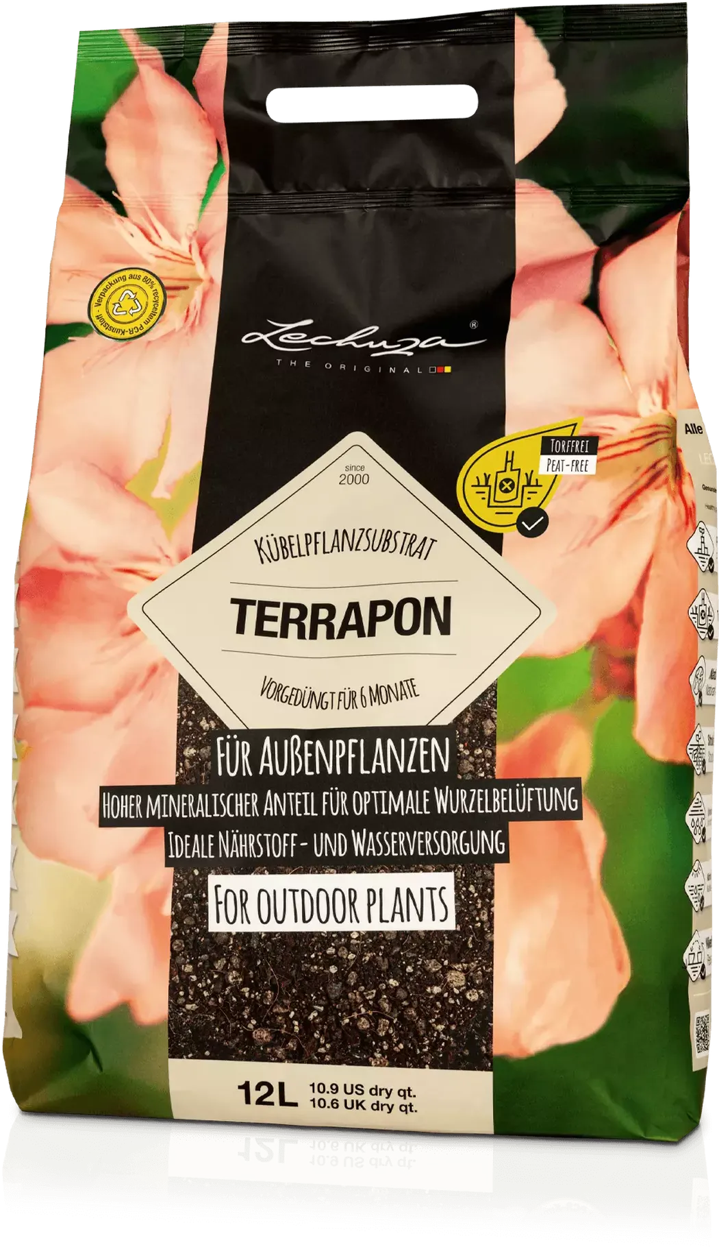 LECHUZA Substrat TERRAPON, 12 Liter 6 LECHUZA Substrat TERRAPON, 12 Liter – Bild 4