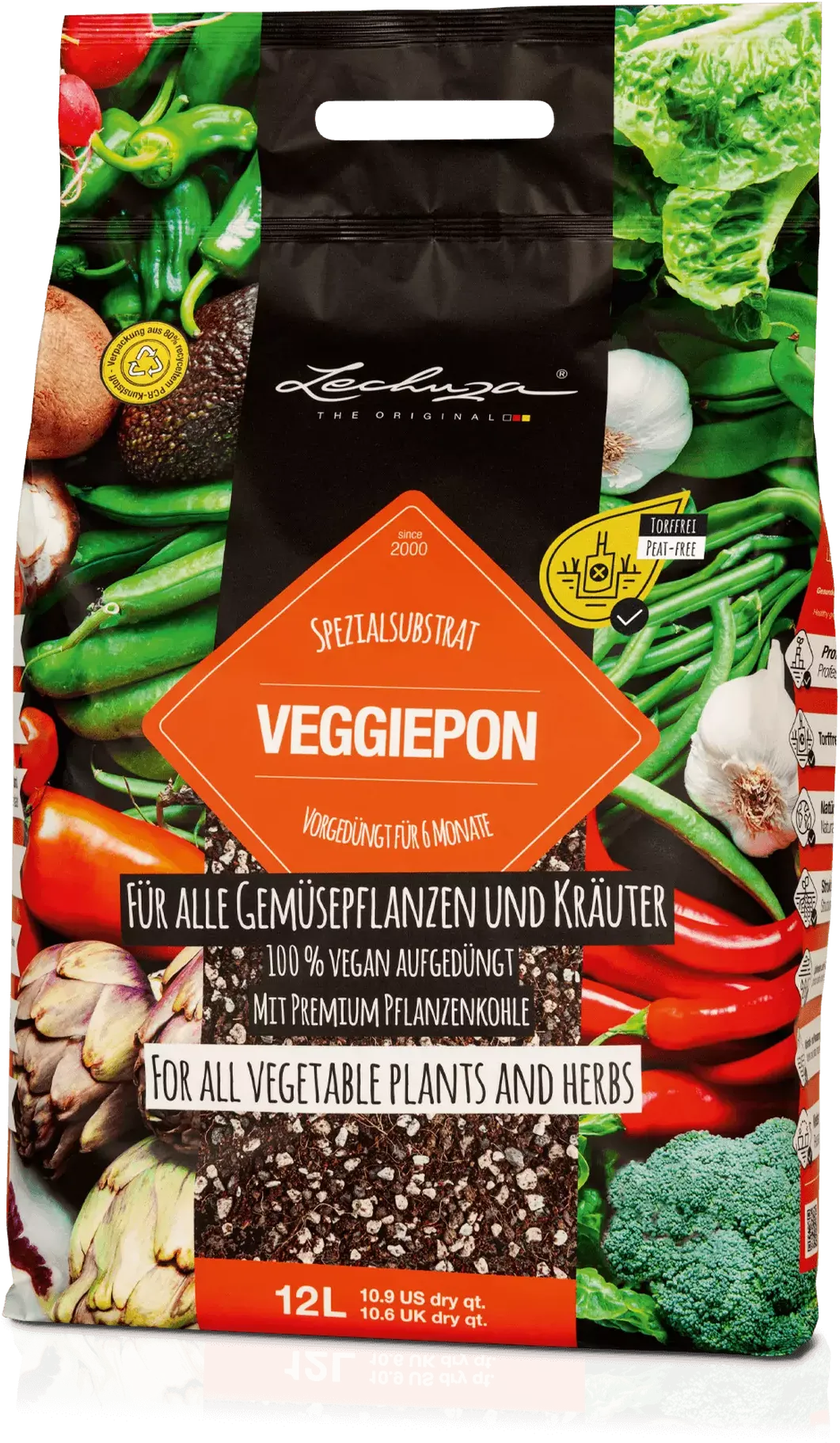 LECHUZA Substrat VEGGIE-PON, 12 Liter 6 LECHUZA Substrat VEGGIE-PON, 12 Liter – Bild 4