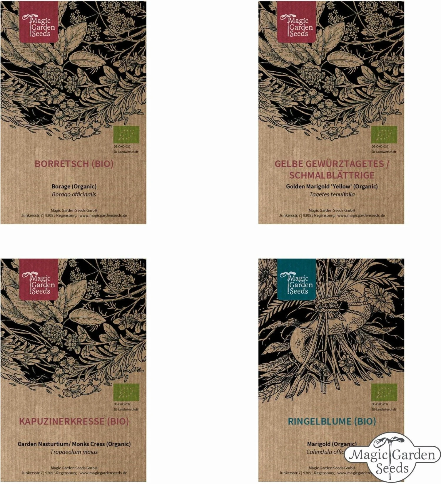 Bio Essbare Blüten - Samenset 3 Bio Essbare Blüten - Samenset