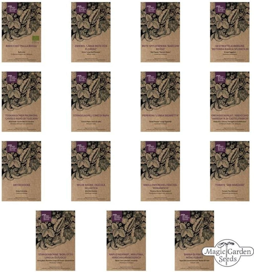 Italienische Gemüse-Raritäten , Samenset 6 Italienische Gemüse-Raritäten , Samenset – Bild 4