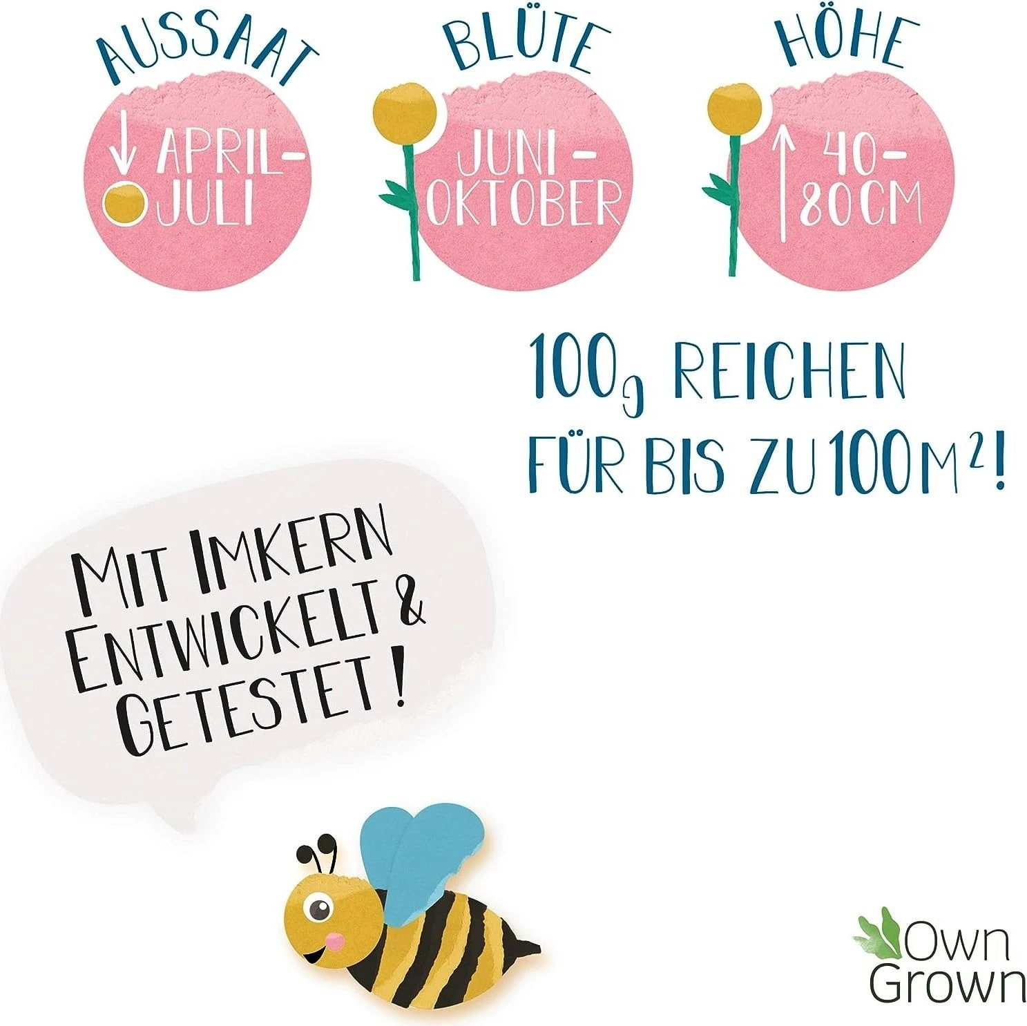 Blumenmischung "Bienenwiese" 4 Blumenmischung "Bienenwiese" – Bild 2