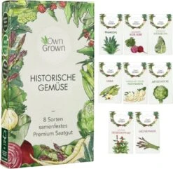 Historisches Gemüse 8er Saatgut-Set -Deutschland Gartenbedarf Verkäufe 2024 own grown historisches gemuese 8er saatgut set 1 set 1663081 de