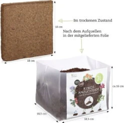 Kokoserde Quellblock 3 L 15 Kokoserde Quellblock 3 L -Deutschland Gartenbedarf Verkäufe 2024 own grown kokoserde quellblock 3 l 1 st 1679303 de