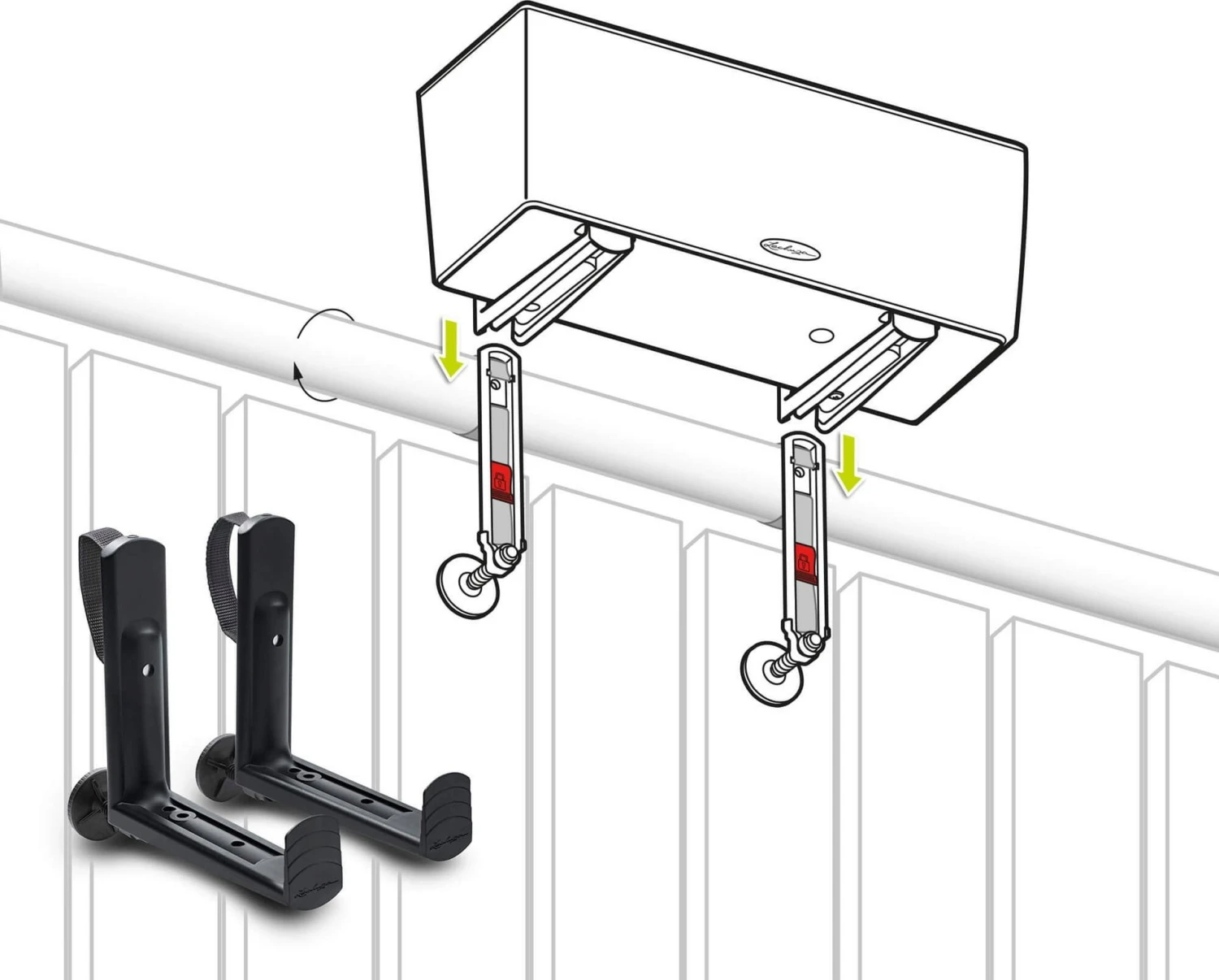 LECHUZA Pflanzgefäß BALCONERA Stone 80, Quarzweiß 5 LECHUZA Pflanzgefäß BALCONERA Stone 80, Quarzweiß – Bild 3