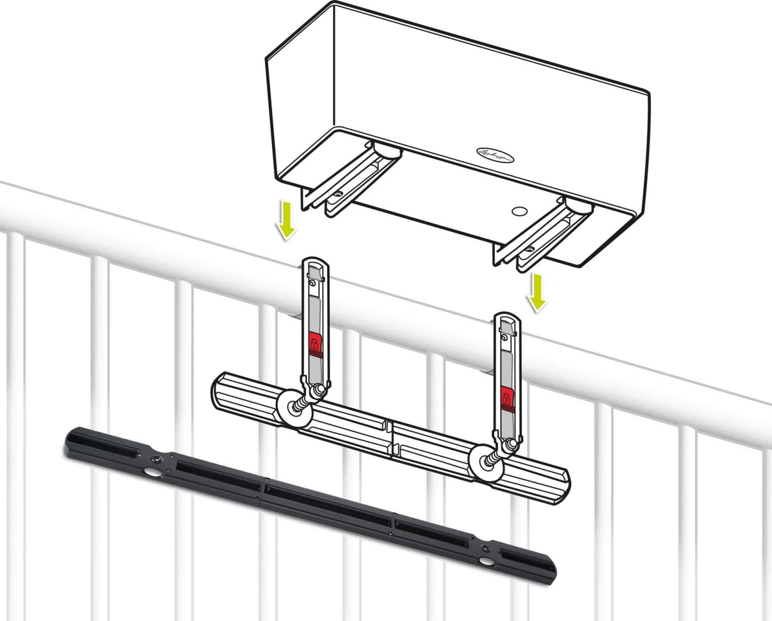 LECHUZA Pflanzgefäß BALCONERA Stone 80, Quarzweiß 9 LECHUZA Pflanzgefäß BALCONERA Stone 80, Quarzweiß – Bild 7