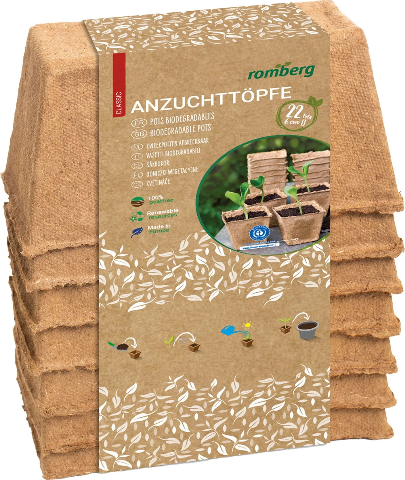 14 Anzuchttöpfe 8 Cm Quadratisch 3 14 Anzuchttöpfe 8 Cm Quadratisch