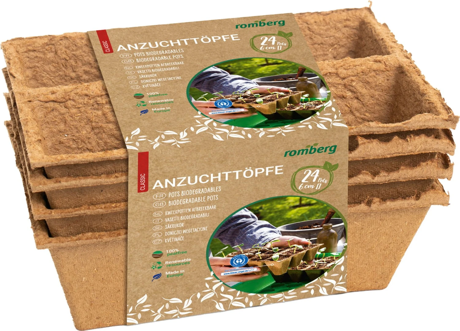 24 Anzuchttöpfe 6 Cm Quadratisch 3 24 Anzuchttöpfe 6 Cm Quadratisch