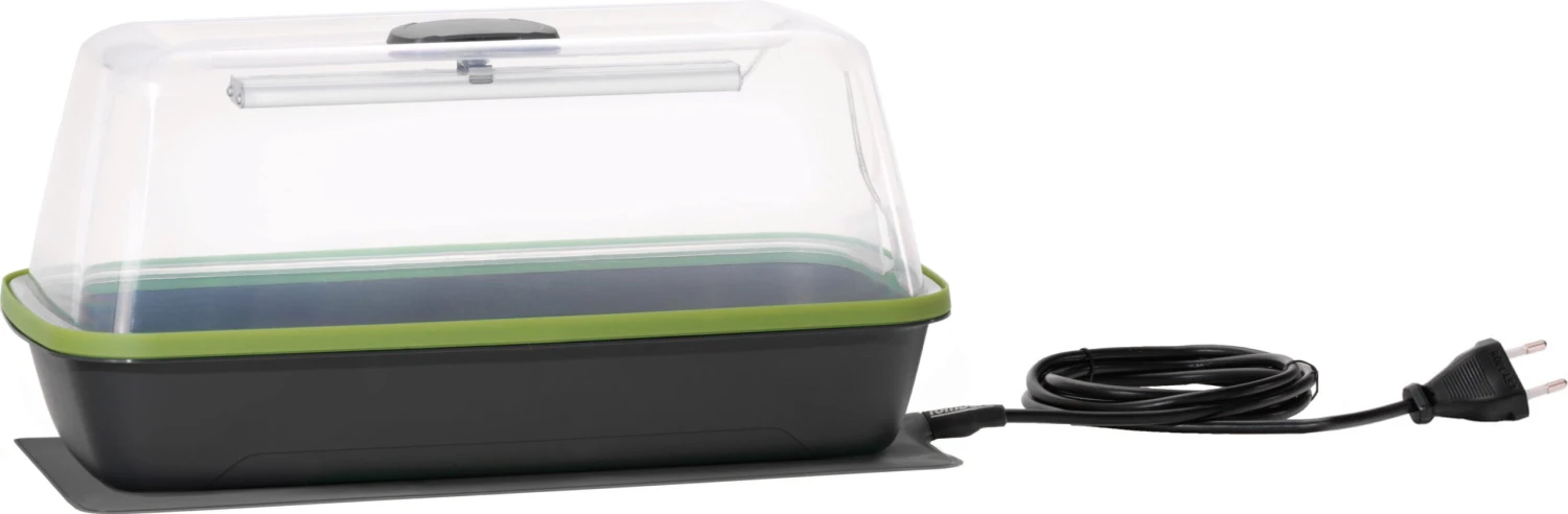 Gewächshaus & Pflanzkasten BoQube M PLUS LED & Heizmatte - Anthrazit-Sommergrün 4 Gewächshaus & Pflanzkasten BoQube M PLUS LED & Heizmatte - Anthrazit-Sommergrün – Bild 2