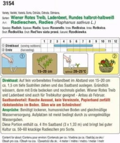 Saatband Radieschen Trio -Deutschland Gartenbedarf Verkäufe 2024 saatband radieschen trio 1 paket 1665331 de