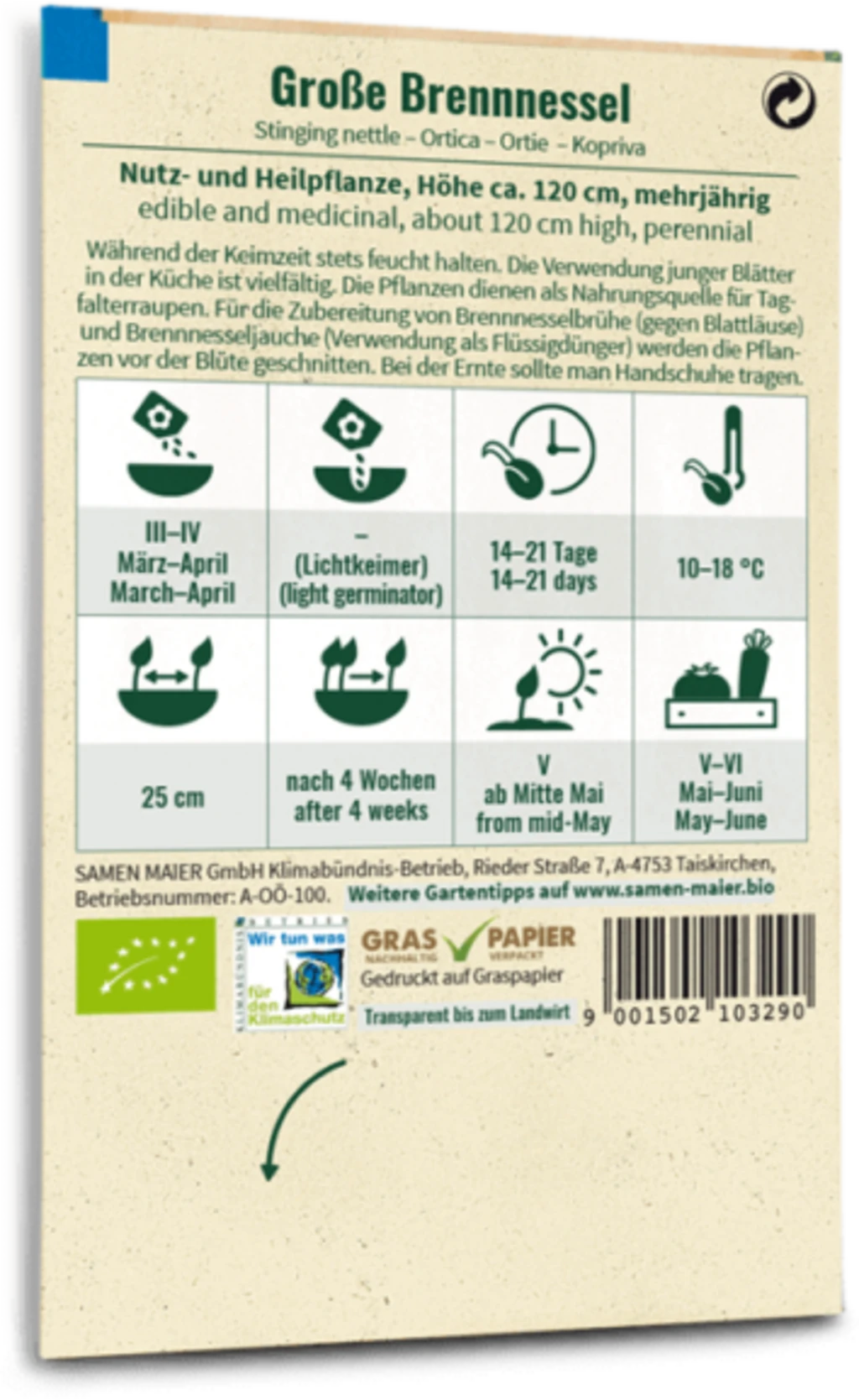 Bio Große Brennnessel 3 Bio Große Brennnessel