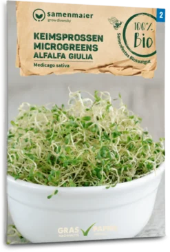 Bio Keimsprossen/Microgreens - Alfalfa Giulia