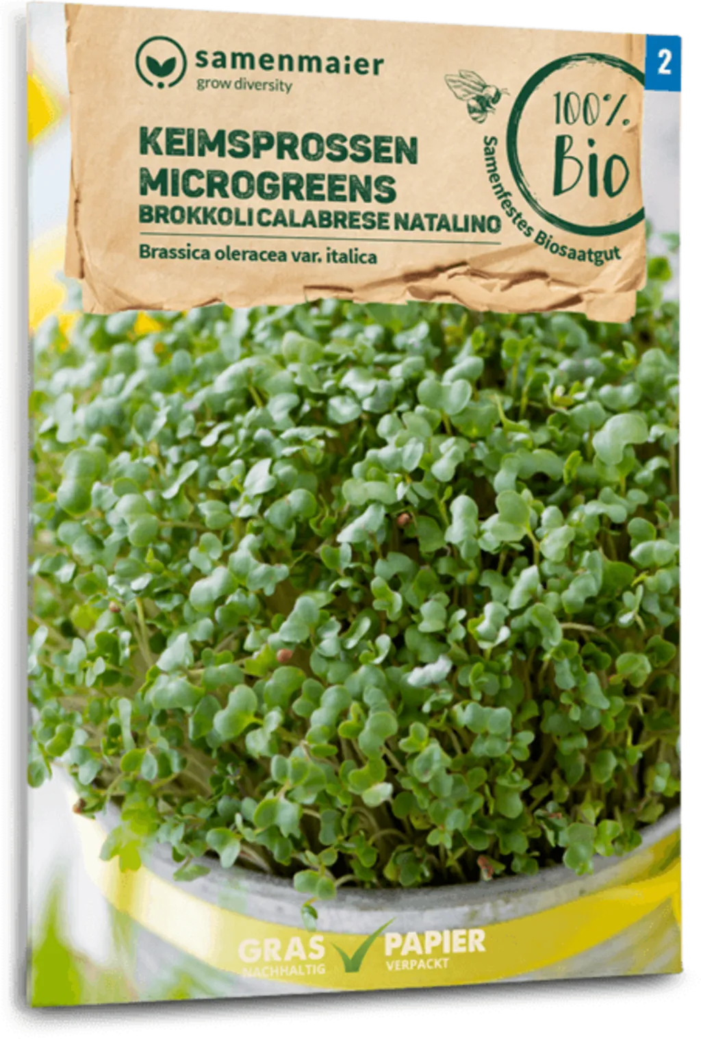 Bio Keimsprossen/Microgreens - Brokkoli "Calabrese Natalino" 3 Bio Keimsprossen/Microgreens - Brokkoli "Calabrese Natalino"