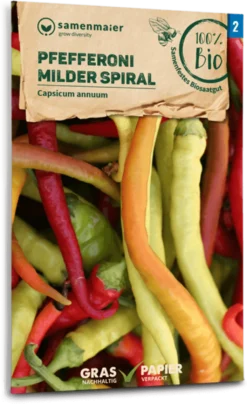 Bio Pfefferoni "Milder Spiral" -Deutschland Gartenbedarf Verkäufe 2024 samen maier bio pfefferoni milder spiral 1670704 de
