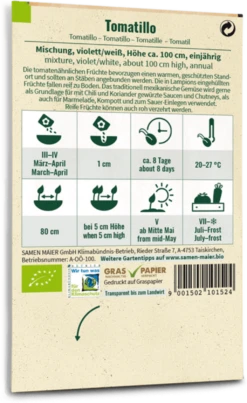 Bio Tomatillo 5 Bio Tomatillo -Deutschland Gartenbedarf Verkäufe 2024 samen maier bio tomatillo 1670821 de