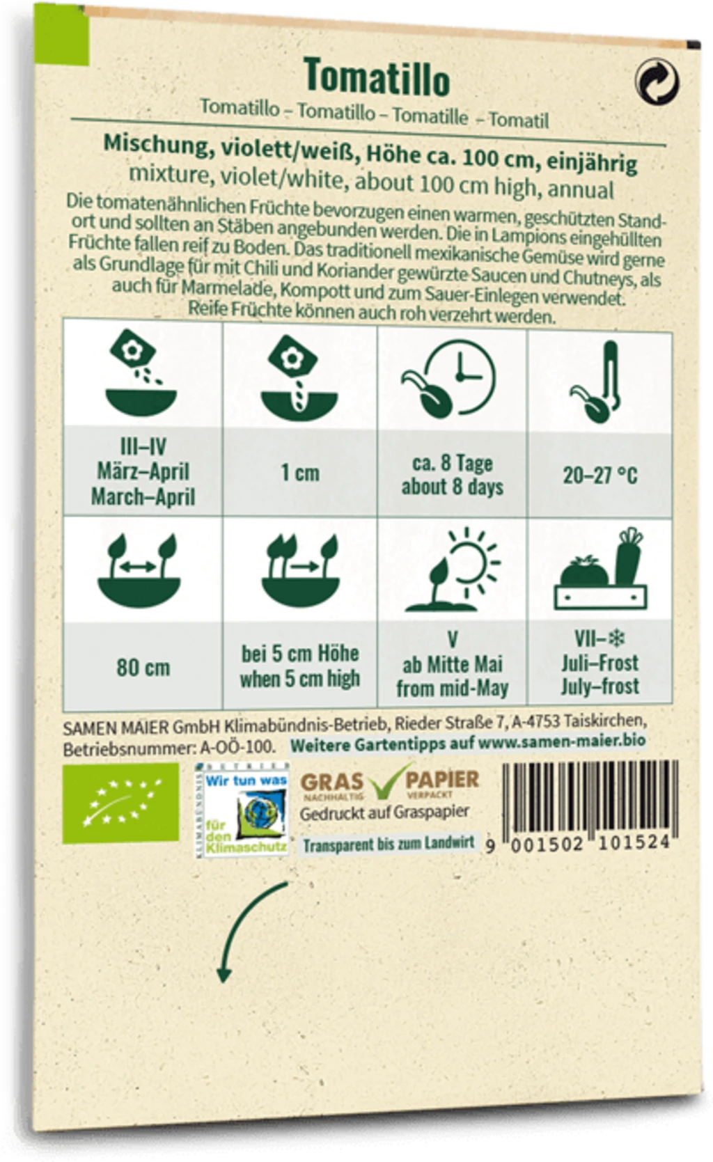 Bio Tomatillo 4 Bio Tomatillo – Bild 2
