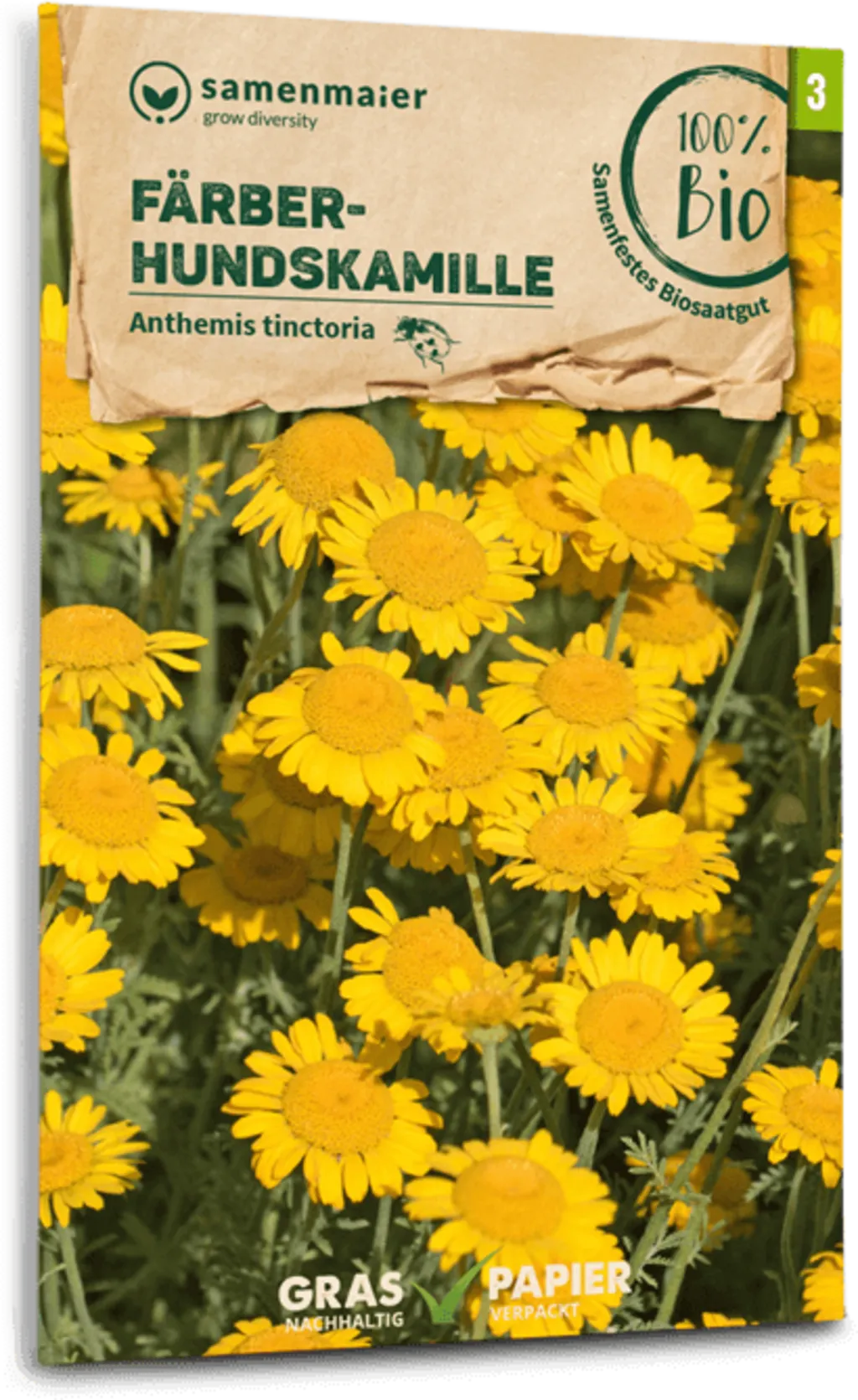 Bio Wildblume Färber-Hundskamille 3 Bio Wildblume Färber-Hundskamille