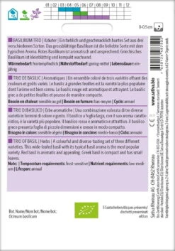 Bio Kräuter "Basilikum Trio Saatscheiben" 5 Bio Kräuter "Basilikum Trio Saatscheiben" -Deutschland Gartenbedarf Verkäufe 2024 sativa bio kraeuter basilikum trio saatscheiben 1 paket 1675053 de