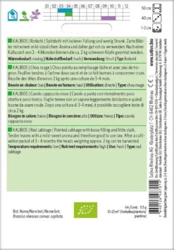 Bio Rotkohl "Kalibos" -Deutschland Gartenbedarf Verkäufe 2024 sativa bio rotkohl kalibos 1 paket 1672078 de