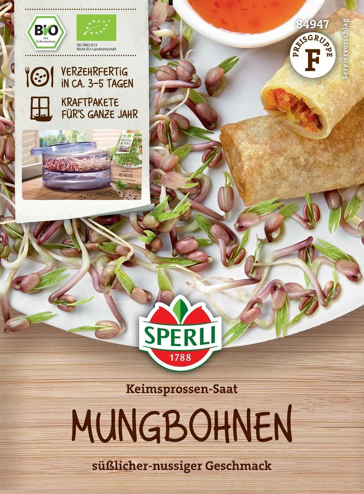 Bio Keimsprossen Mungbohnen, 30 G 4 Bio Keimsprossen Mungbohnen, 30 G – Bild 2