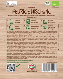 Bio Keimsprossen-Saat "Feurige Mischung"