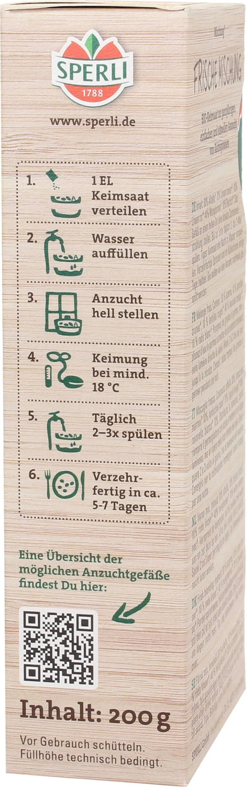 Bio Keimsprossen-Saat Frische Mischung 3 Bio Keimsprossen-Saat Frische Mischung