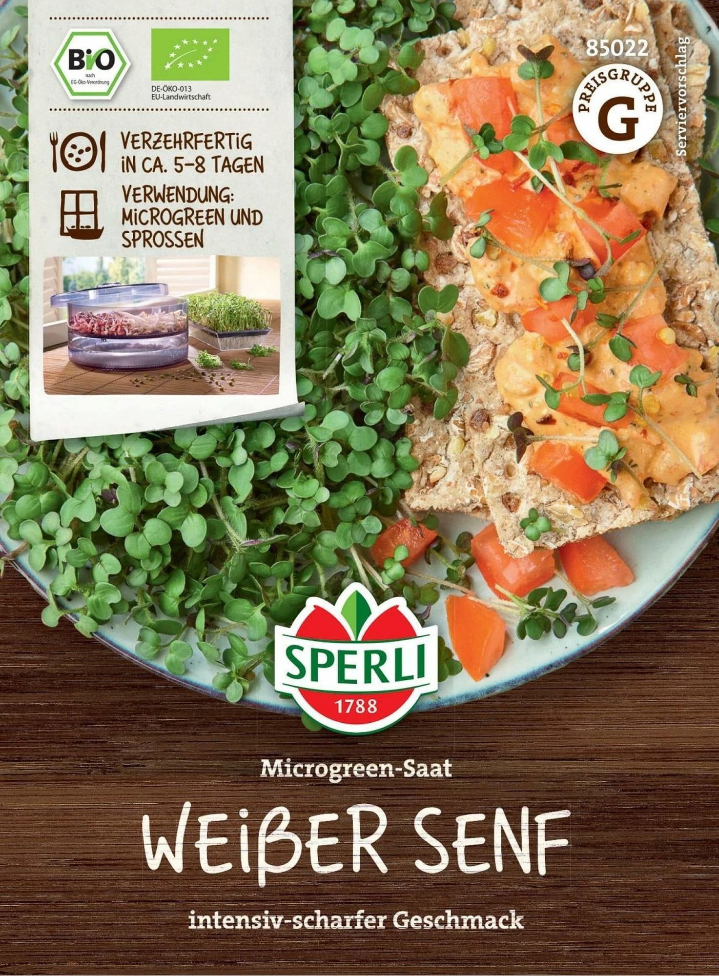 Bio Microgreen-Saat "Weißer Senf" 4 Bio Microgreen-Saat "Weißer Senf" – Bild 2