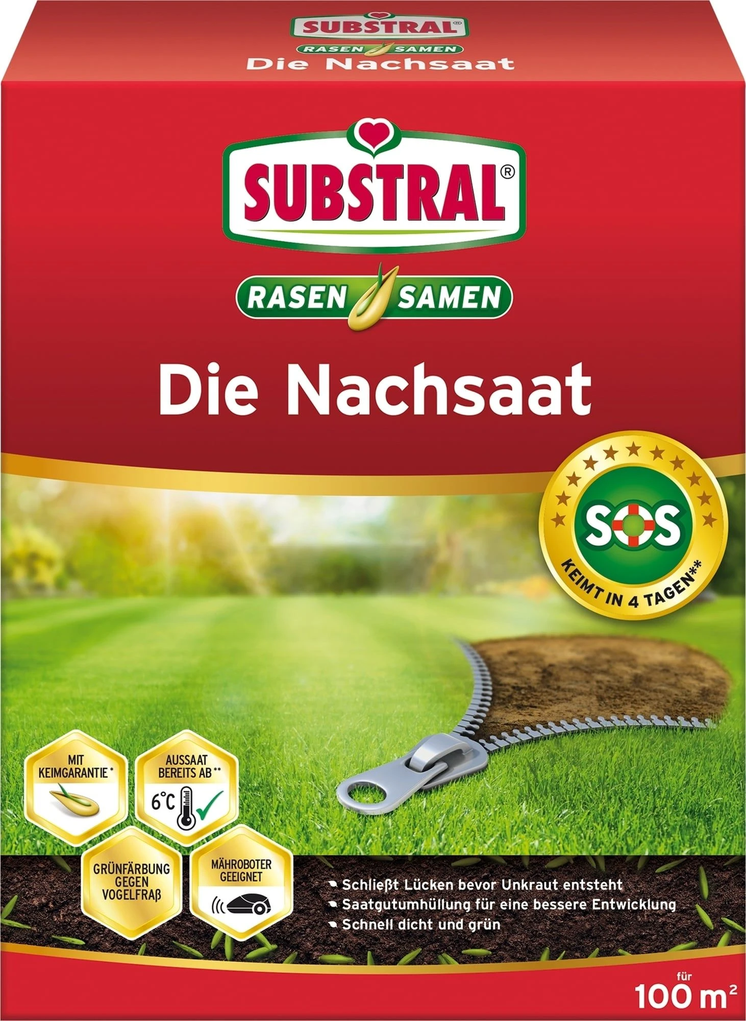 Rasen "Die Nachsaat", 2 Kg 4 Rasen "Die Nachsaat", 2 Kg – Bild 2