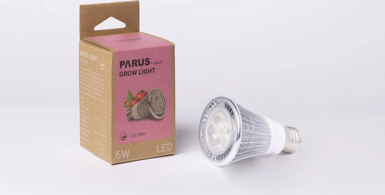 E27 Pflanzenlampe "Cultura", 6 Watt 4 E27 Pflanzenlampe "Cultura", 6 Watt – Bild 2