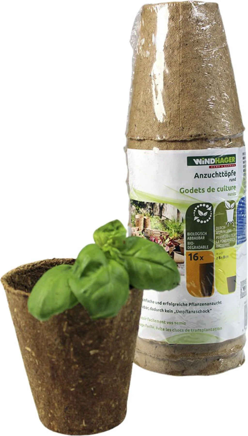 Windhager Anzucht-Töpfe 8 Cm Rund, 16 Stück 3 Windhager Anzucht-Töpfe 8 Cm Rund, 16 Stück