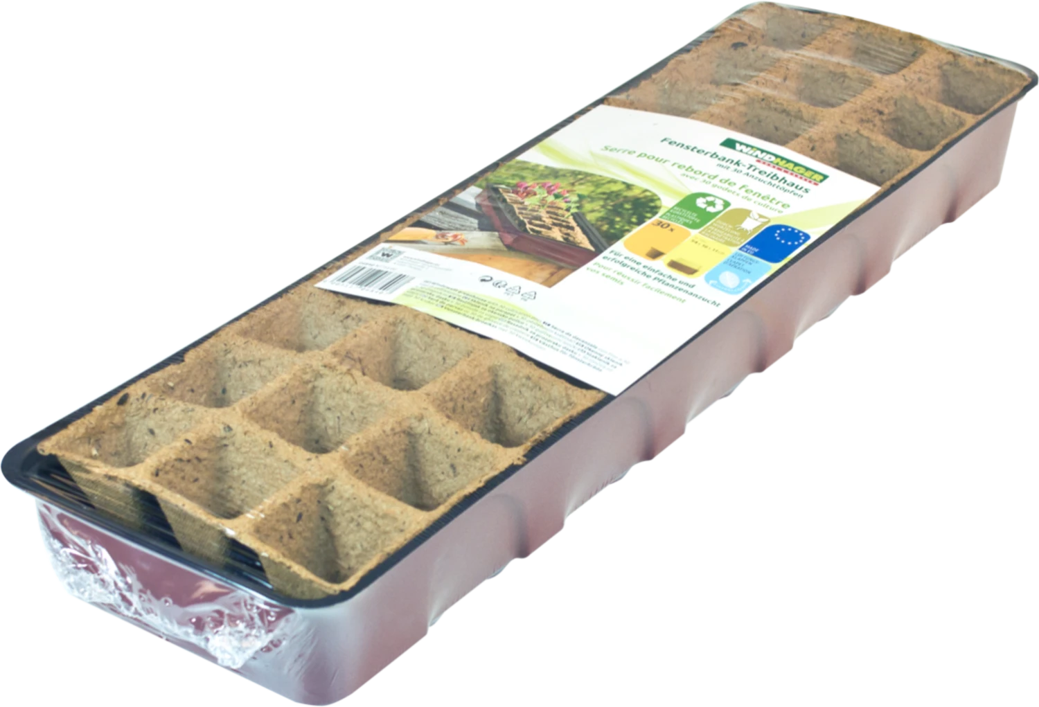 Windhager Fensterbank-Treibhaus Inkl. 30 Töpfe 4 Windhager Fensterbank-Treibhaus Inkl. 30 Töpfe – Bild 2